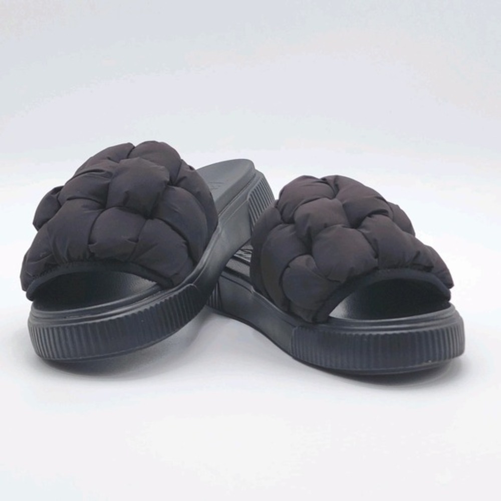 Blowfish Malibu Darcy Puffy Slide Sandals Women's Size 9 Black‎ Quilted Comfort